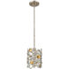 Vitozzi 1 Light 7 inch Antique Silver Leaf Pendant Ceiling Light