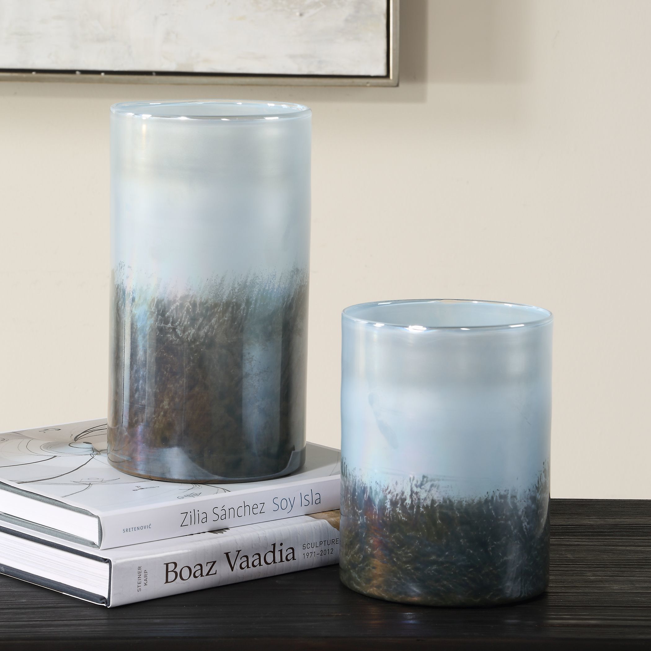 Midnight 9.75 X 5.5 inch Vases, Set of 2