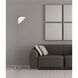 Swivel 71.5 inch 100 watt Steel Floor Lamp Portable Light in Brushed Steel