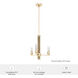 Gatz 3 Light 18 inch Alturas Gold Chandelier Ceiling Light