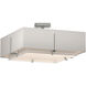 Exos 4 Light 20.6 inch Sterling Semi-Flush Ceiling Light, Square - Open Box