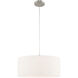 Clark 1 Light 18 inch Brushed Nickel Pendant Chandelier Ceiling Light