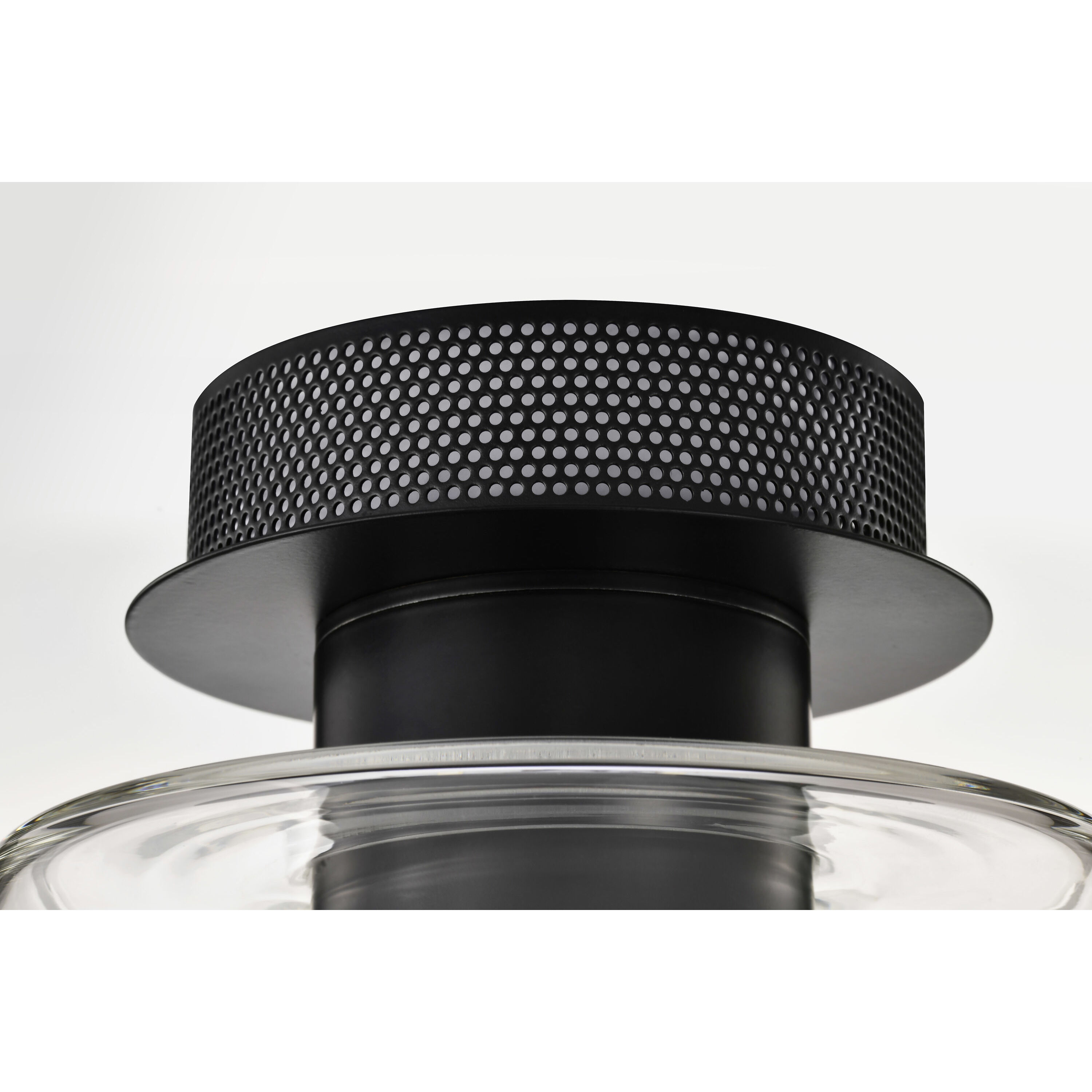 Edmond LED 13.63 inch Matte Black Semi Flush Mount Ceiling Light