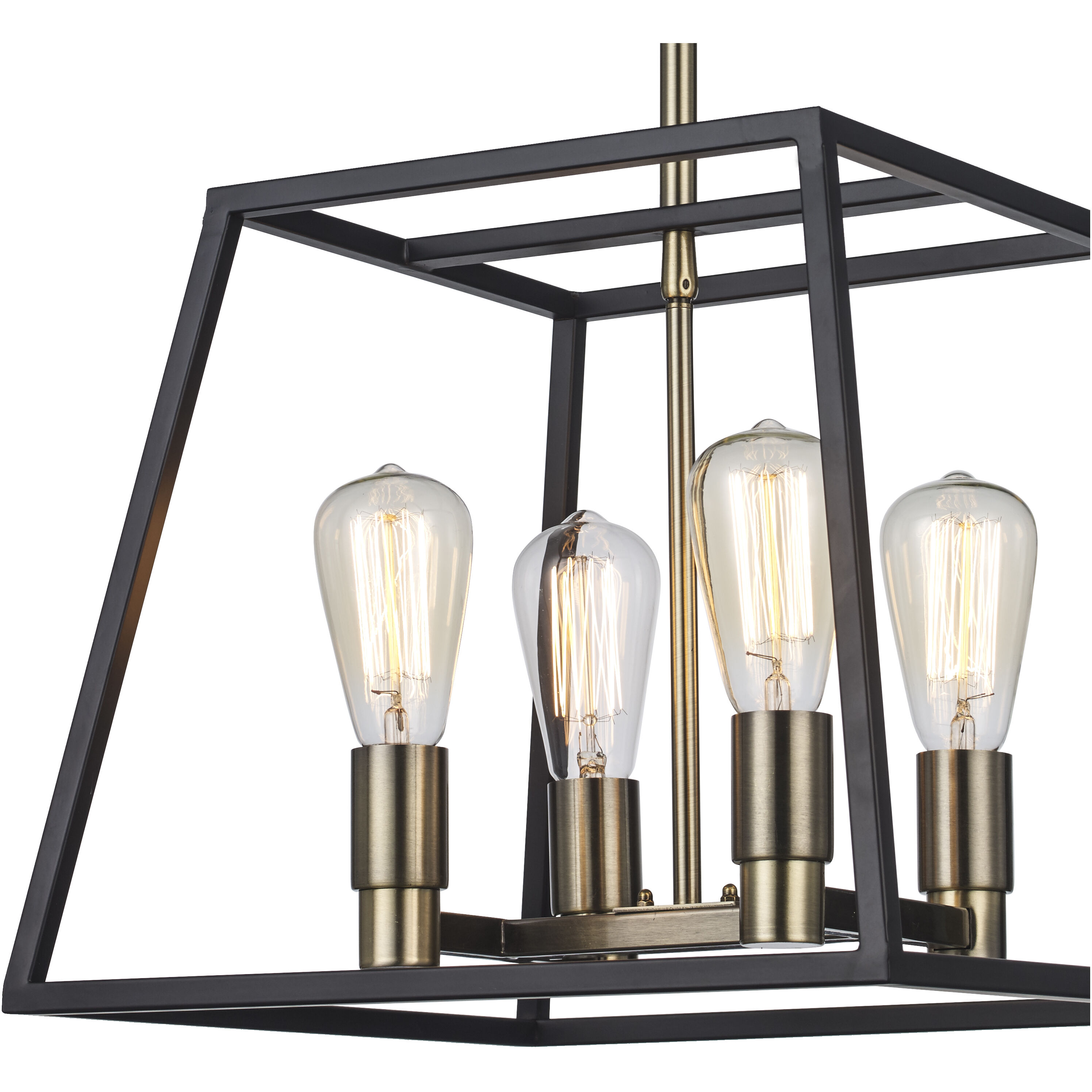 Adams 4 Light 15 inch Rubbed Oil Bronze Pendant Ceiling Light