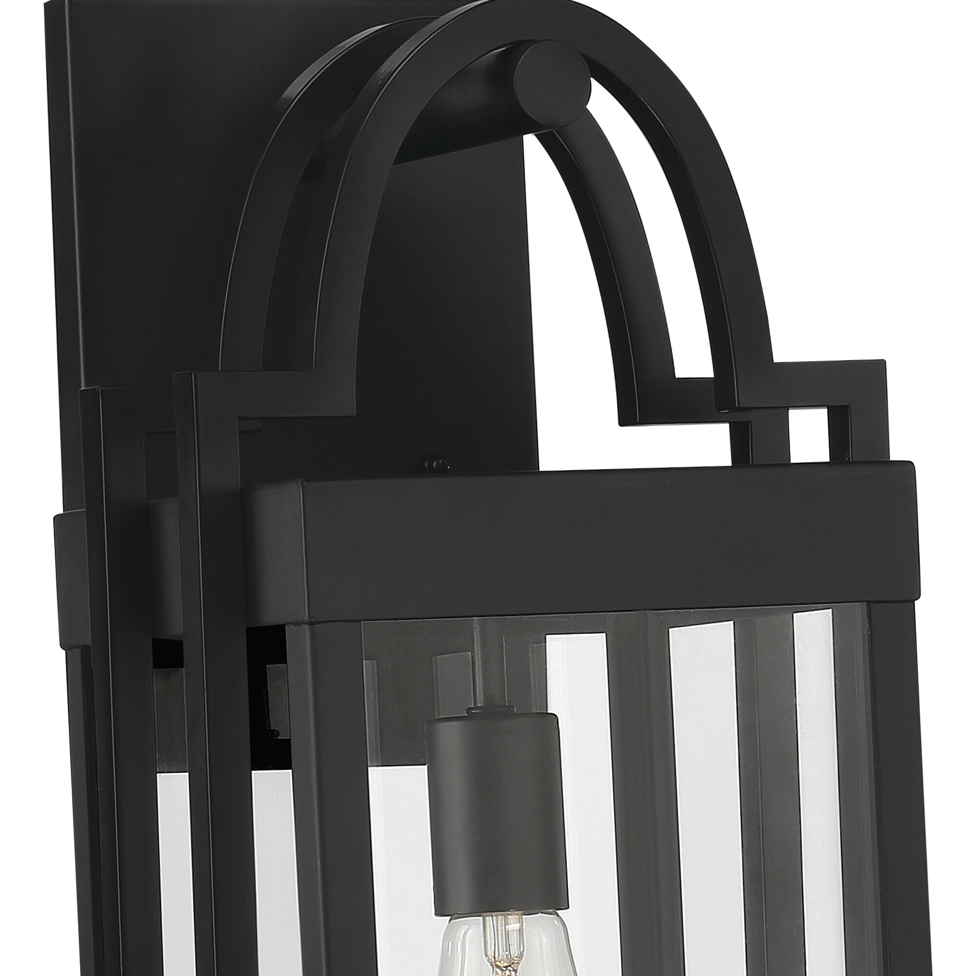 Monroe 1 Light 19 inch Matte Black Outdoor Wall Lantern