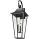 Gannon Outdoor Wall Light in Black, G9