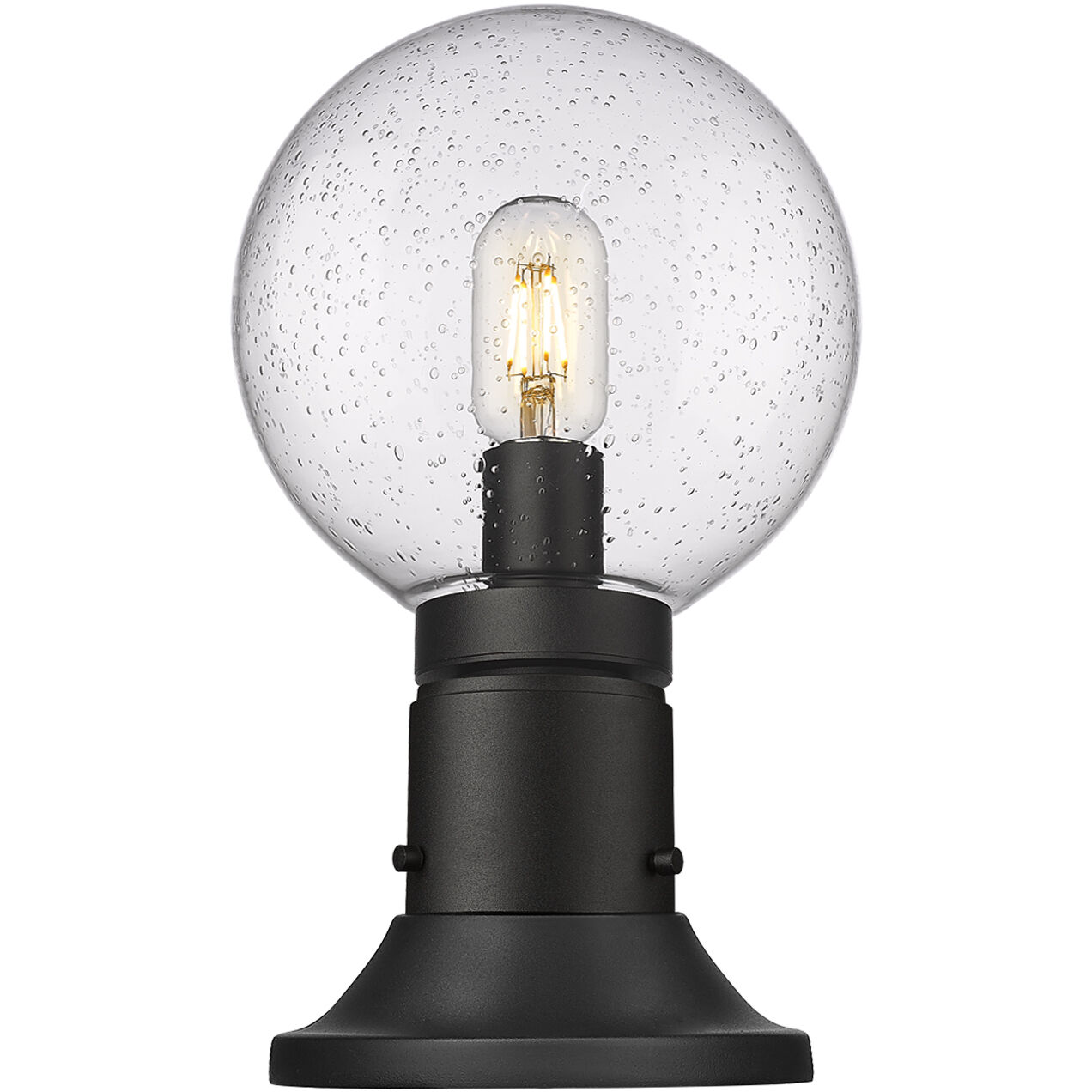 Laurent 1 Light 13.5 inch Black Outdoor Pier Mounted Fixture