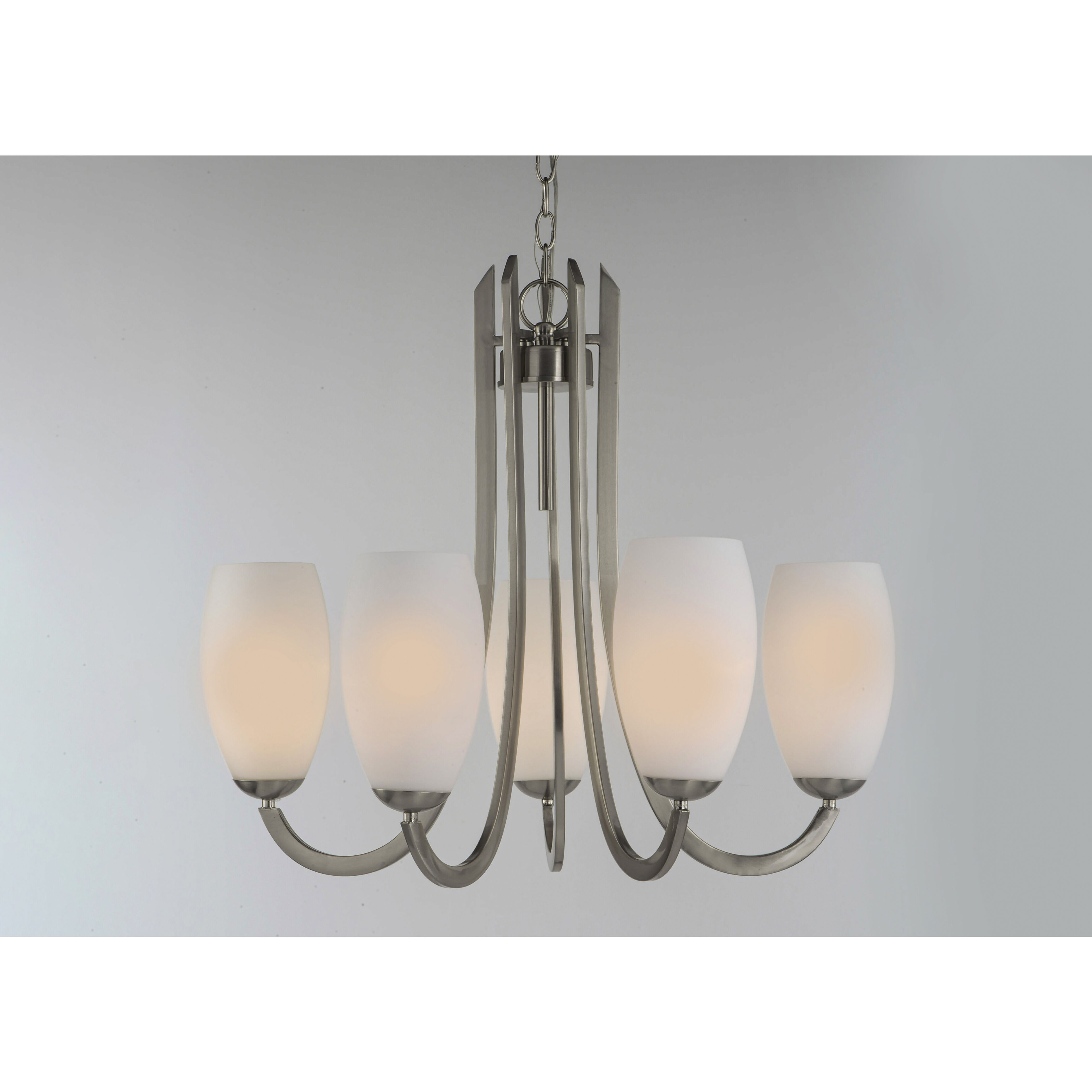 Taylor 5 Light 27.5 inch Satin Nickel Chandelier Ceiling Light