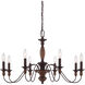 Holbrook 8 Light 29 inch Tuscan Brown Chandelier Ceiling Light