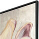 Floral Spice Red and Beige and Metallic and Neutral Canvas, The Studio