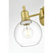 Davian 12 inch 40 watt Brass Swing Arm Wall Sconce Wall Light