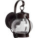 Brentwood 1 Light 11 inch Old Bronze Outdoor Wall Lantern