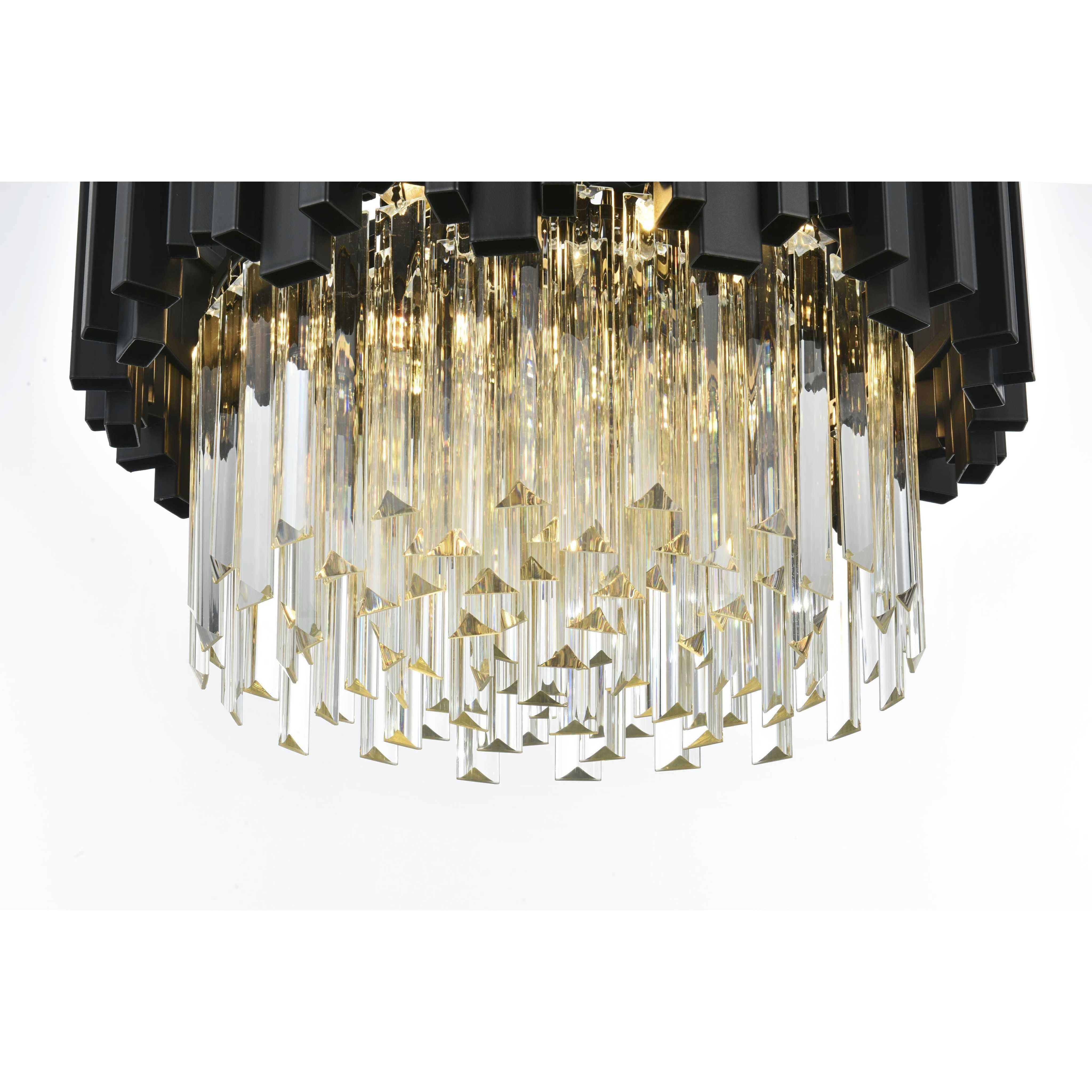 Willow 4 Light 16 inch Black Flush Mount Ceiling Light