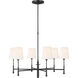 TOB by Thomas O'Brien Capri 6 Light 34 inch Aged Iron Chandelier Ceiling Light