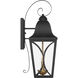 Cardigan Outdoor Wall Mount in Sand Coal and Olden Brass, Great Outdoors