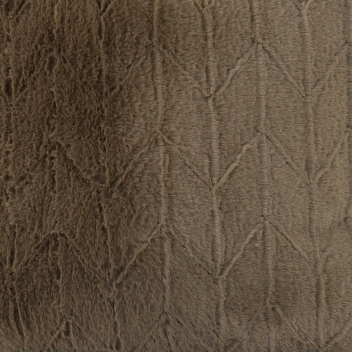 Puff Angora Moss Scroll Rocker with Cover