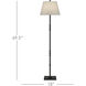 Lohn 69.5 inch 150 watt Mole Black Floor Lamp Portable Light