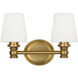 Sean Lavin Xavierre 2 Light 14 inch Burnished Brass Wall Bath Vanity Wall Light