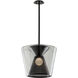 Berlin 1 Light 19.5 inch Soft Black Pendant Ceiling Light