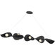 Pod LED 61.75 inch Sand Coal Black Linear Chandelier Ceiling Light