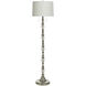 Cameron 61 inch 60.00 watt Alyssum Silver and Clear Floor Lamp Portable Light