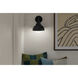 Niva LED 8 inch Black Semi Flush Mount Ceiling Light