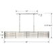 Elliot 6 Light 48 inch Polished Nickel Linear Chandelier Ceiling Light