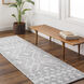 Napoli 96 X 30 inch White Rug, Runner