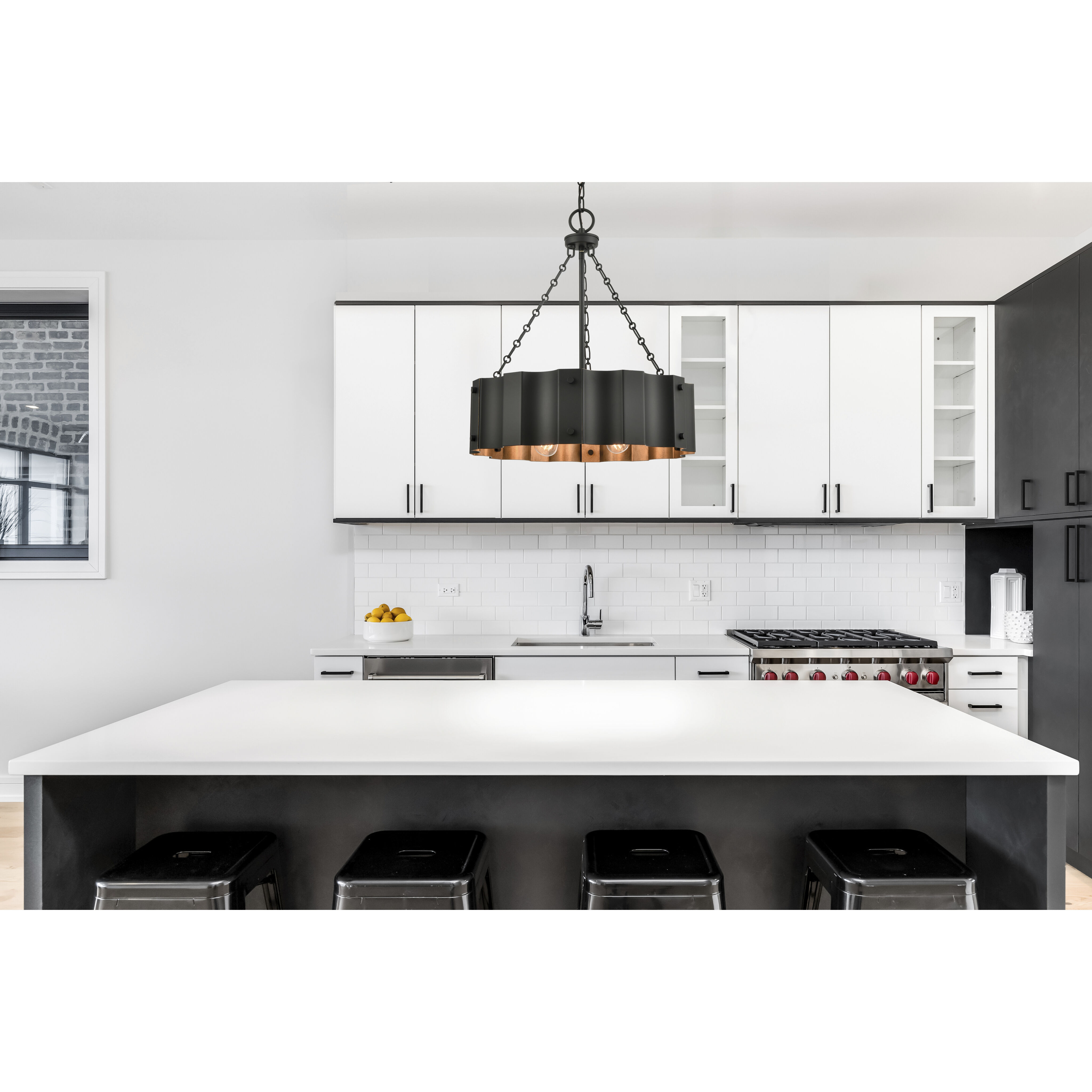 Clausten 4 Light 21 inch Black Chandelier Ceiling Light