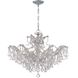 Maria Theresa 6 Light 29 inch Polished Chrome Chandelier Ceiling Light in Clear Hand Cut