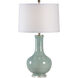 Wildwood 34 inch 100 watt Pale Blue Glaze Table Lamp Portable Light