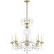 Helenia 8 Light 31.5 inch Heirloom Silver Chandelier Ceiling Light, Adjustable Height