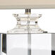 Chelsea House 27 inch 100 watt Clear/Polished Nickel Details Table Lamp Portable Light
