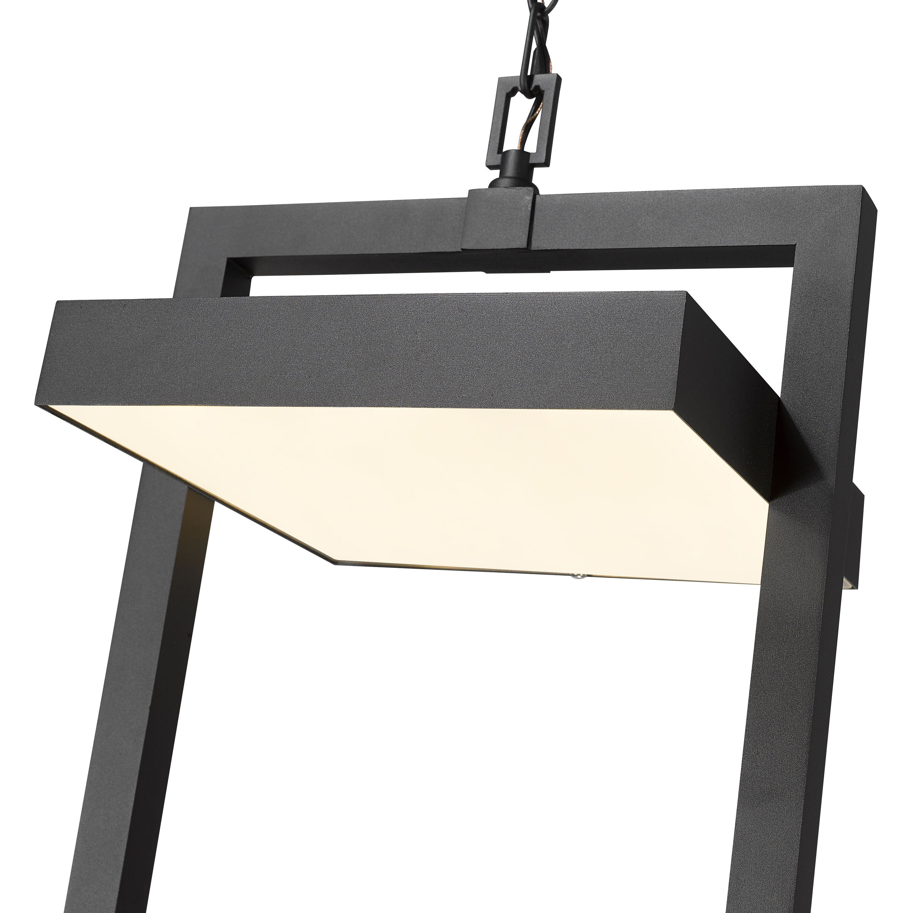 Luttrel LED 11.75 inch Black Outdoor Chain Mount Ceiling Fixture