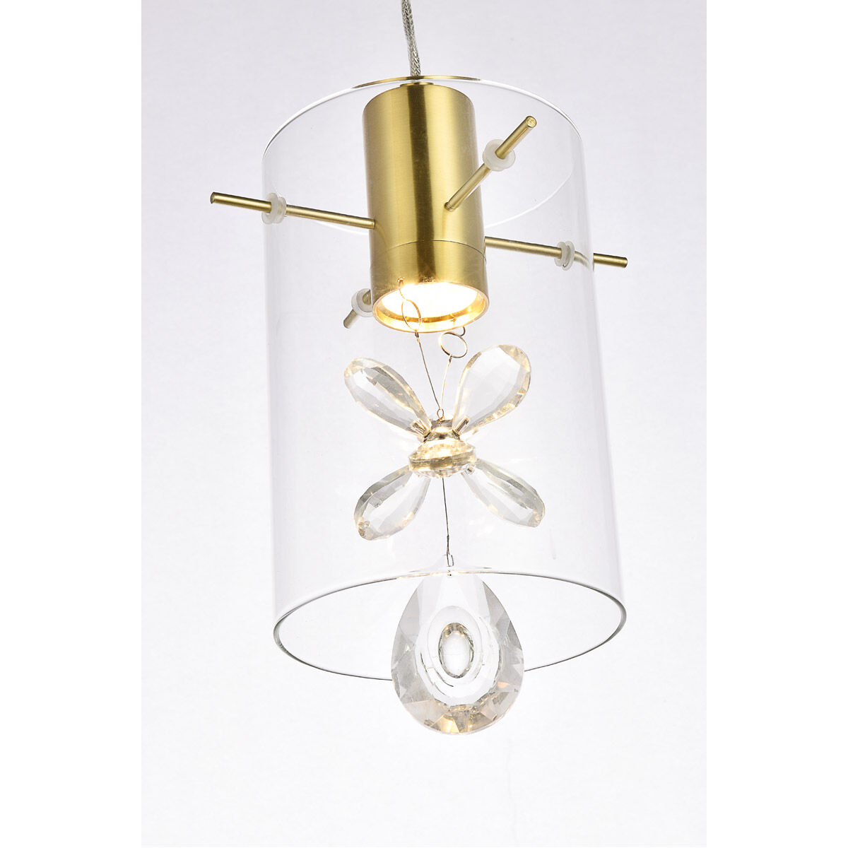 Hana 1 Light 6.5 inch Gold Pendant Ceiling Light