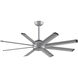Stellar Custom Silver Fan Motor, Blades Sold Separately