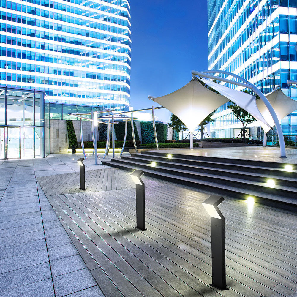 Modern 100V 16.83 watt Matte Black Outdoor Bollards