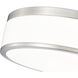 Ballord LED 12 inch Brushed Nickel Flush Mount Ceiling Light