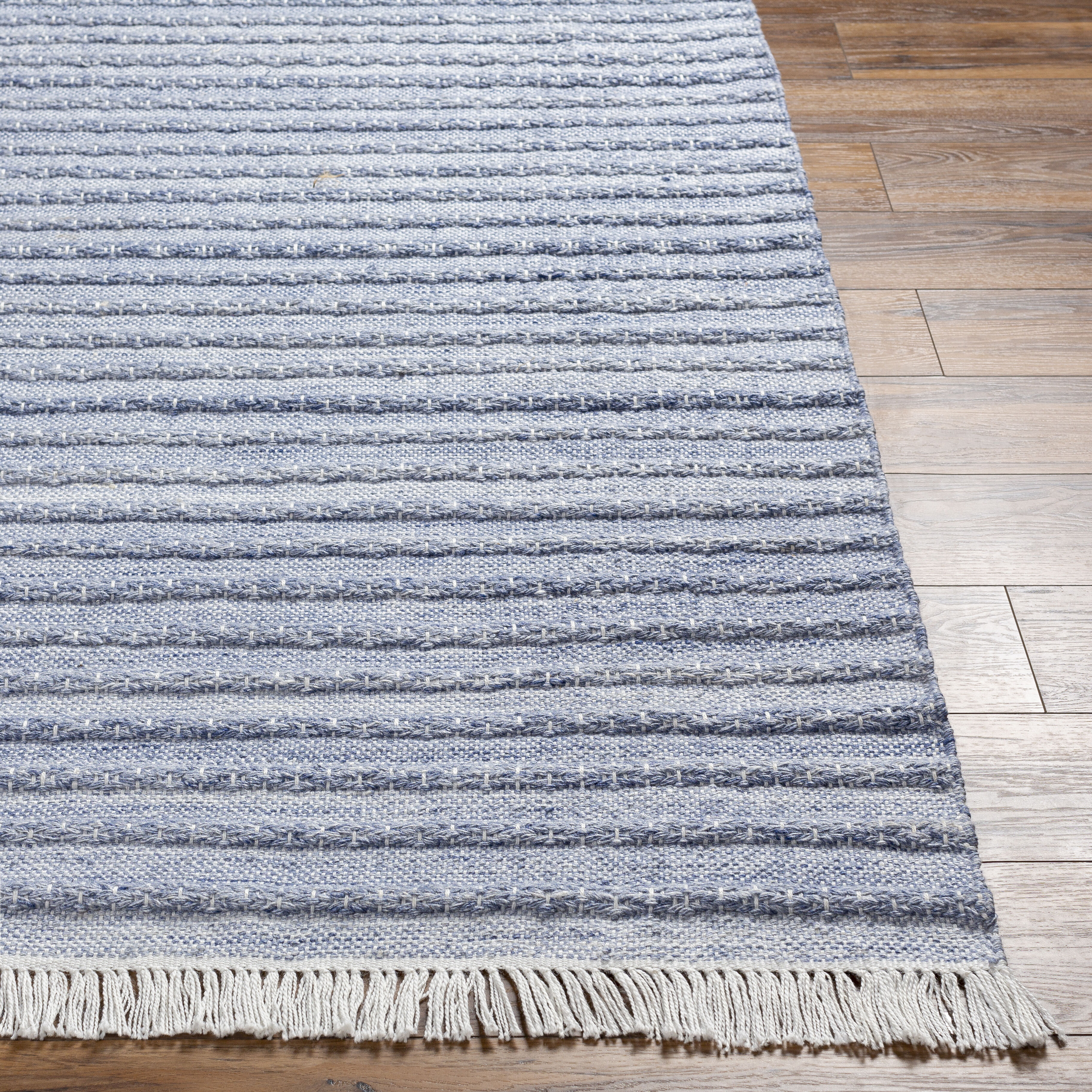 Azalea 120 X 96 inch Blue Rug, Rectangle