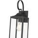Halston 1 Light 19 inch Powder Coated Black Outdoor Wall Sconce