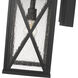 Brookside 1 Light 18.25 inch Black Outdoor Wall Light