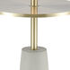 Below the Surface 63 inch 100 watt Polished Concrete with Antique Brass Floor Lamp Portable Light