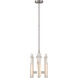 Ian K. Fowler Malik LED 12 inch Polished Nickel Chandelier Ceiling Light in Alabaster, Small
