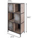 Varaluz Casa Weathered Steel and Coastal Wash Bookcase, Varaluz Casa