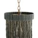 Baja 1 Light 10 inch Dark Gray Wash and Antique Brass Pendant Ceiling Light