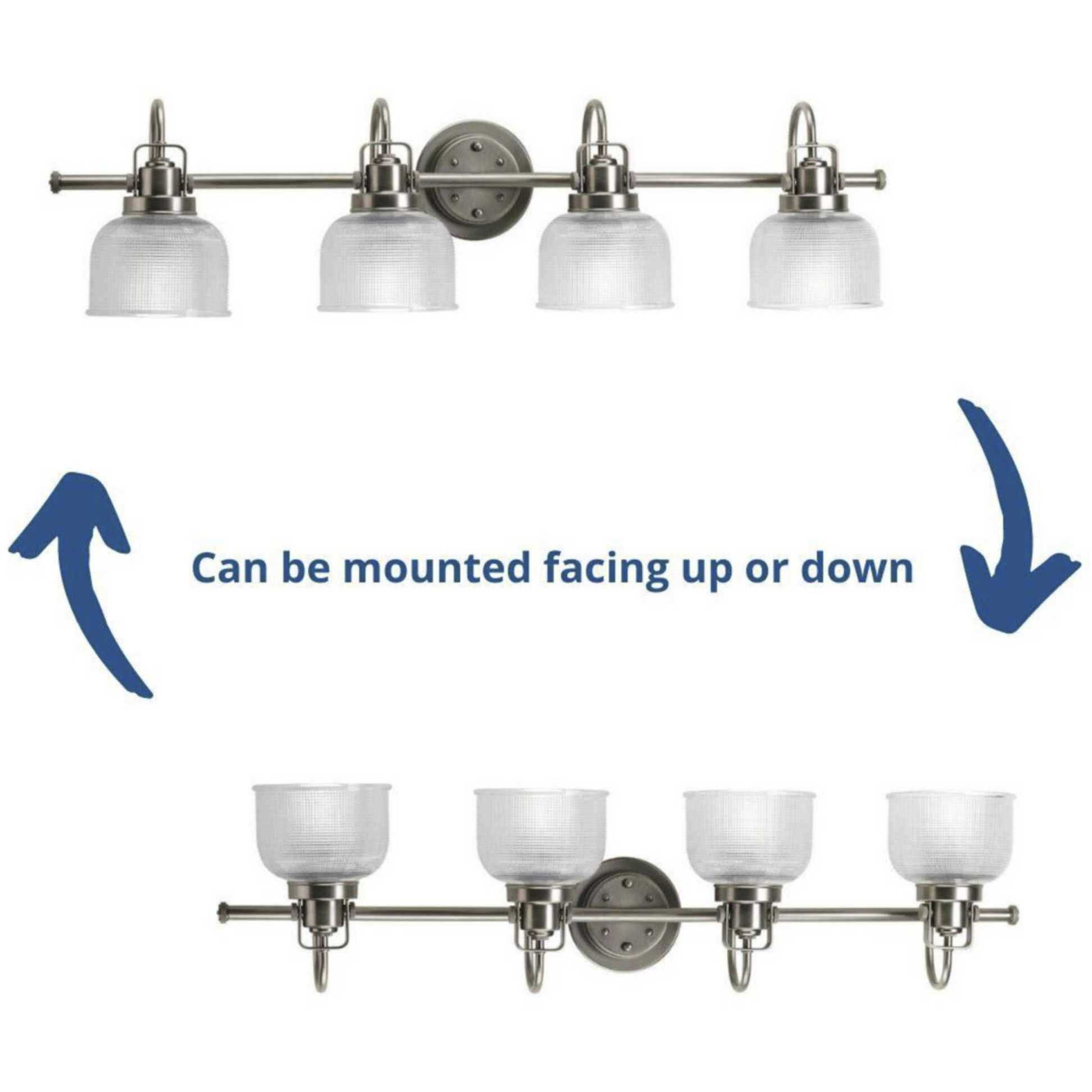 Archie 4 Light 35.5 inch Antique Nickel Bath Vanity Wall Light