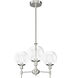Xidane 3 Light 19 inch Brushed Nickel Chandelier Ceiling Light