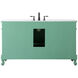 Danville 60 X 21 X 36 inch Vintage Mint Vanity Sink Set