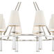 Baxter 8 Light 31.5 inch Polished Nickel Chandelier Ceiling Light