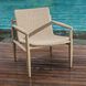 Sumba Light Gray and Cerused Wheat Outdoor Lounge Chair